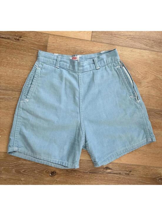 Levi's Pants - 1950s Levi's Denim Shorts | High Waist, Pearl Snap, 25" Waist